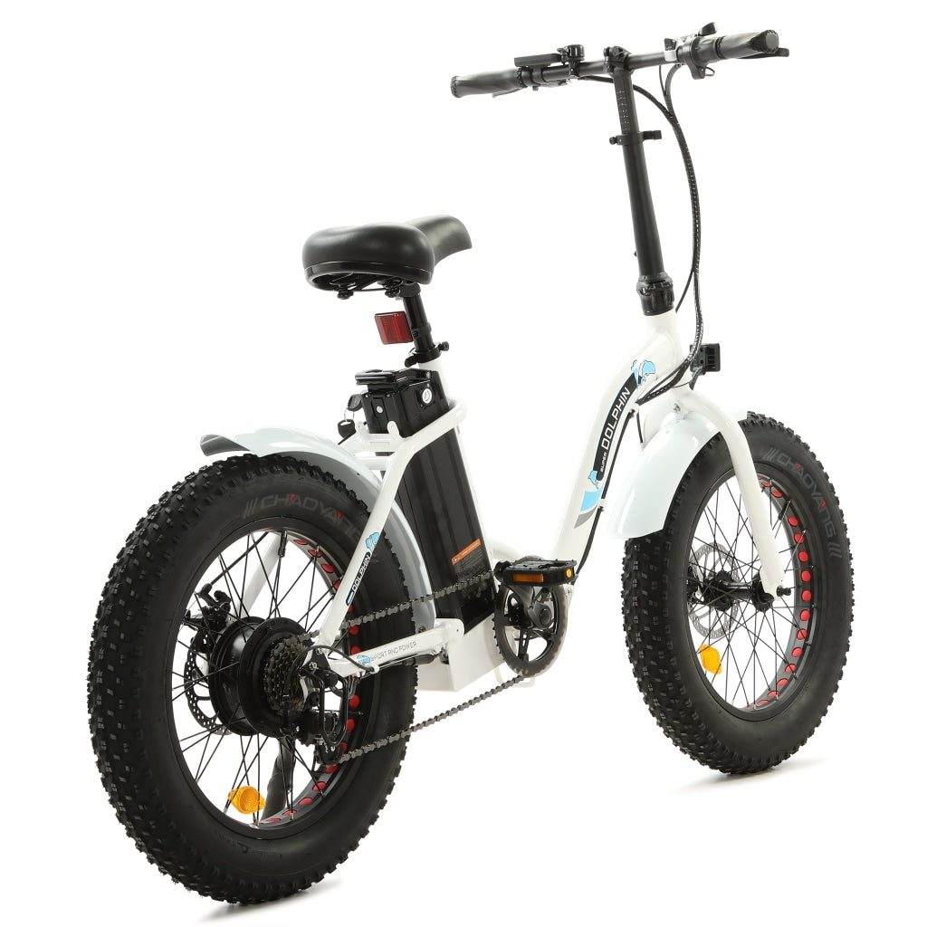 Ecotric UL Certified Dolphin 20 inch Portable and Folding Fat Tire Ele Playful Rides