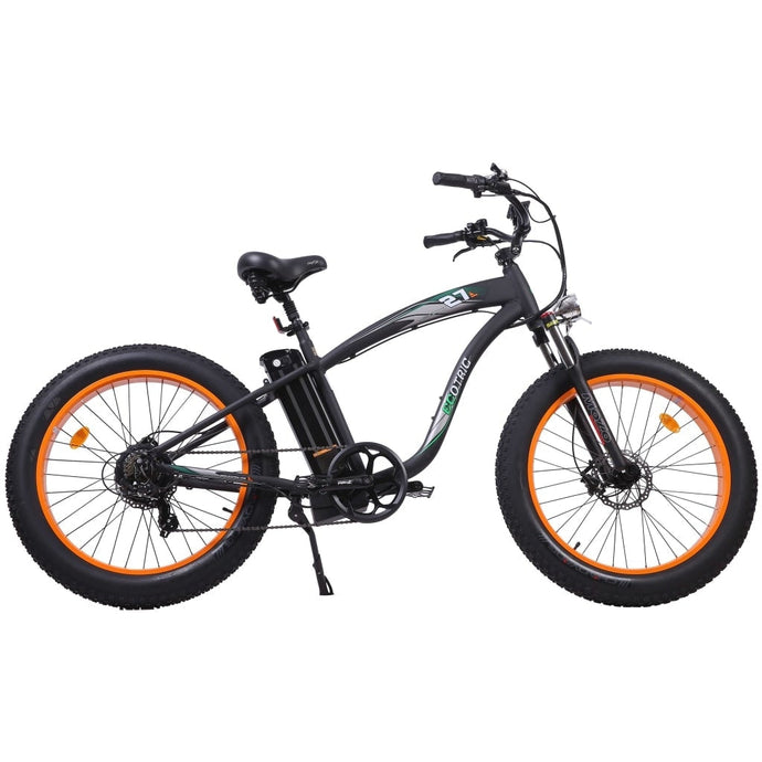 Ecotric UL-Certified Hammer Fat Tire Beach Snow Electric Bike Orange