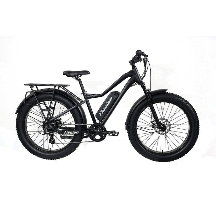 Fission Cycles FM-750 Electric Bicycle Matte Black/Green - 