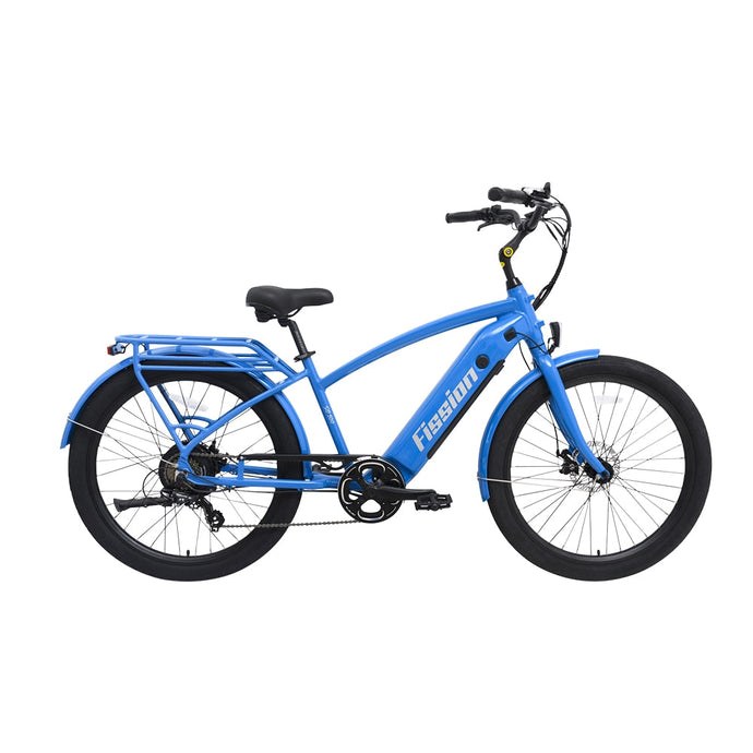 Fission Cycles SO-500 Electric Bicycle Black/Blue - Blue - 