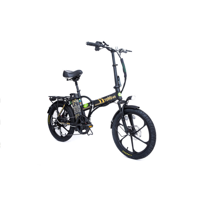 GreenBike Electric Toro E-Bike | Black Frame with Orange 