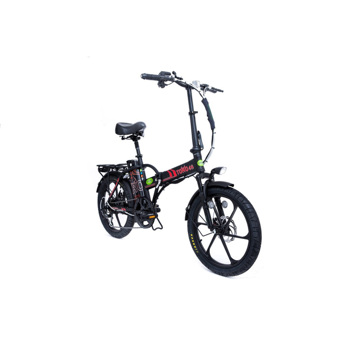 GreenBike Electric Toro E-Bike | Black Frame with Red Logo -