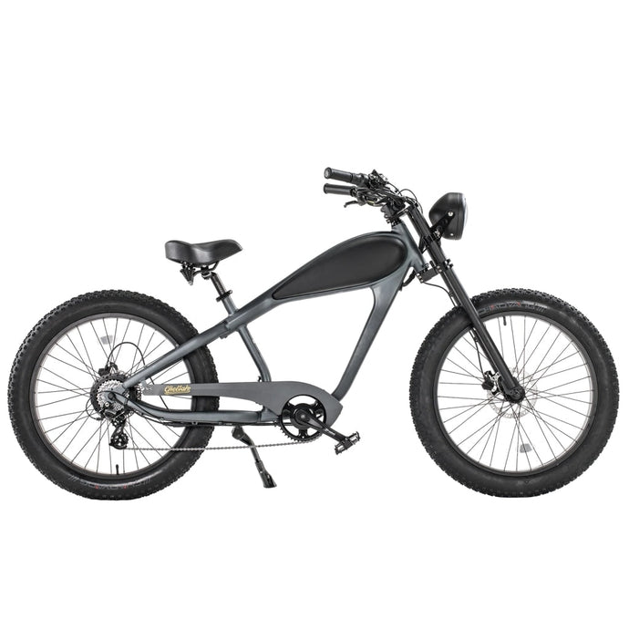Revi Bikes Cheetah 48V 17.5Ah Electric Bike Platinum Gray - 