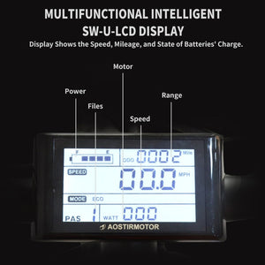 Aostirmotor S07 Commuting E-Bike LCD Display