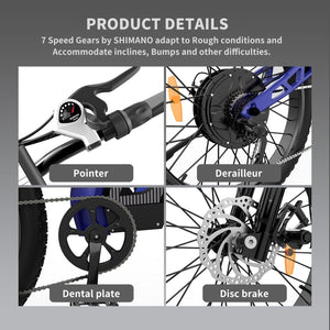 Aostirmotor S17 1500W High-end Mountain E-Bike Product Details