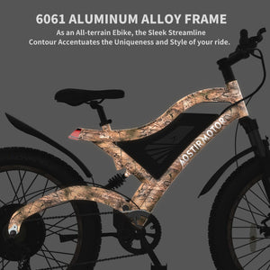 Aostirmotor S18 1500W Snakeskin Grain E-Bike Aluminum Alloy Frame