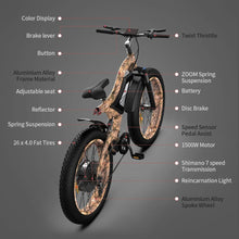 Load image into Gallery viewer, Aostirmotor S18 1500W Snakeskin Grain E-Bike