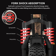 Load image into Gallery viewer, Aostirmotor S18 1500W Snakeskin Grain E-Bike Fork Shock Absorption