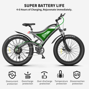 Aostirmotor S18 750W All Terrain Mountain E-Bike Battery
