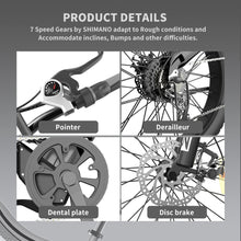 Load image into Gallery viewer, Aostirmotor S18 750W All Terrain Mountain E-Bike Product Details