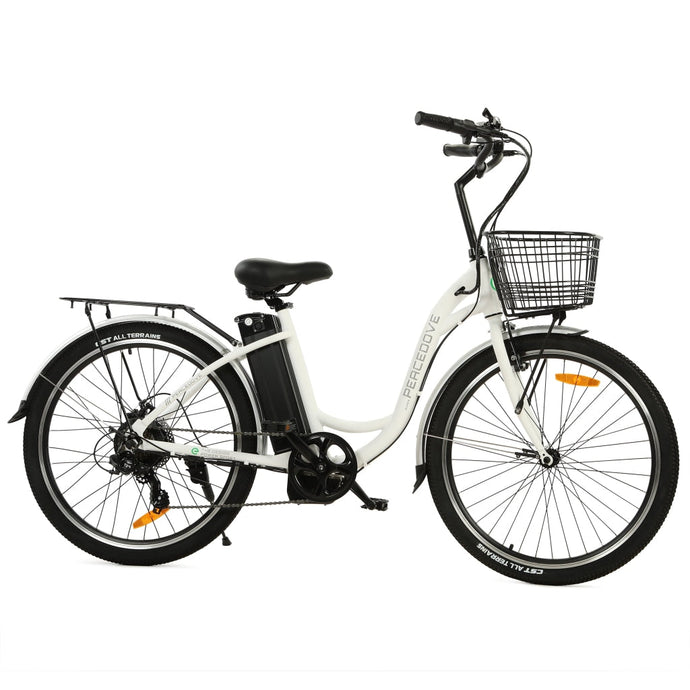 Ecotric 26-inch Peacedove Electric City Bike With Basket And