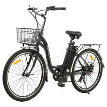 Load image into Gallery viewer, Ecotric 26-inch Peacedove Electric City Bike With Basket And