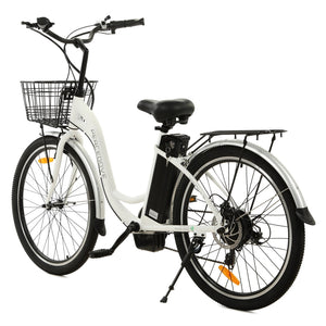 Ecotric 26-inch Peacedove Electric City Bike With Basket And