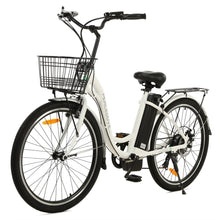 Load image into Gallery viewer, Ecotric 26-inch Peacedove Electric City Bike With Basket And