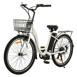 Ecotric 26-inch Peacedove Electric City Bike With Basket And