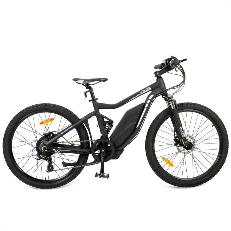 Ecotric Tornado Full Suspension Electric Mountain Bike Black