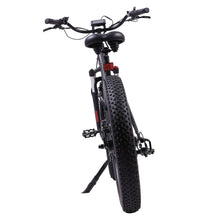 Load image into Gallery viewer, Ecotric UL-Certified Hammer Fat Tire Beach Snow Electric Bike Black Rear View