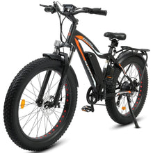 Load image into Gallery viewer, Ecotric UL-Certified Rocket Fat Tire Beach Snow Electric Bike Matt Black