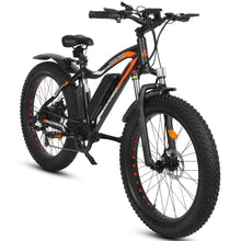 Load image into Gallery viewer, Ecotric UL-Certified Rocket Fat Tire Beach Snow Electric Bike Matt Black