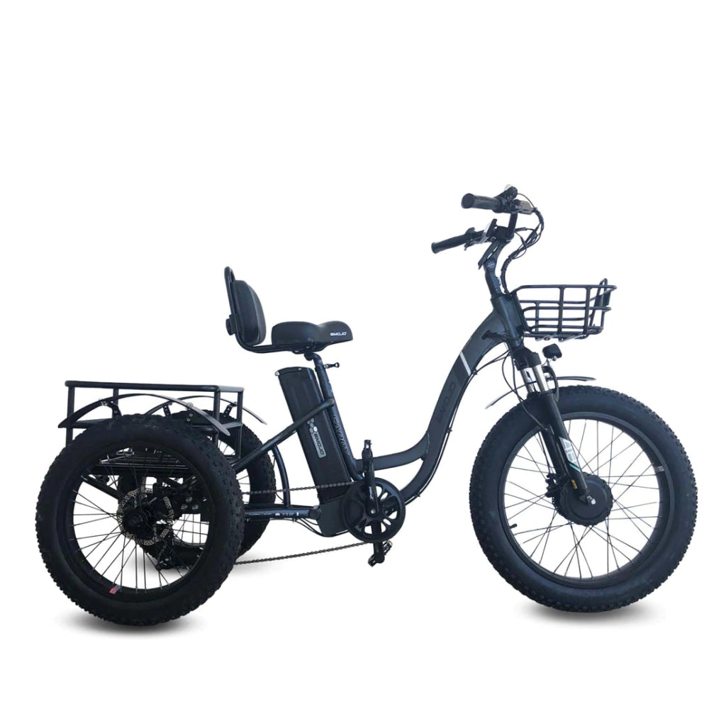 EMOJO Caddy Pro Electric Trike 500W 48V15.6AH Gray - Grey - 