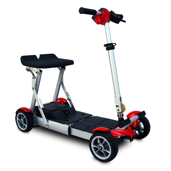 EV Rider Gypsy 4-Wheel Folding Electric Mobility Scooter Red
