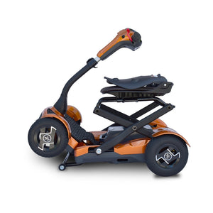 EV Rider TEQNO 4-Wheel Folding Electric Mobility Scooter Gold