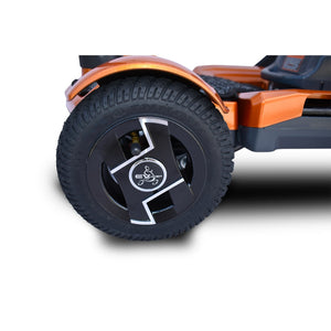 EV Rider TEQNO 4-Wheel Folding Electric Mobility Scooter Wheel