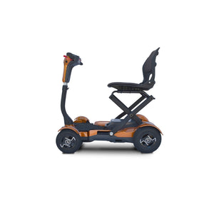 EV Rider TEQNO 4-Wheel Folding Electric Mobility Scooter Gold