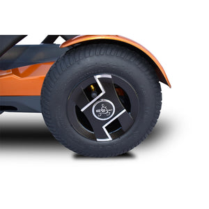 EV Rider TEQNO 4-Wheel Folding Electric Mobility Scooter Wheel