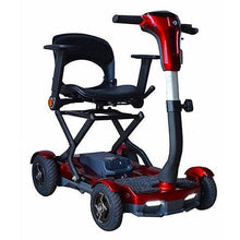 Load image into Gallery viewer, EV Rider TEQNO 4-Wheel Folding Electric Mobility Scooter Red