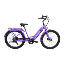 Load image into Gallery viewer, Fission Cycles ST-500 Electric Bicycle White/Purple - Purple