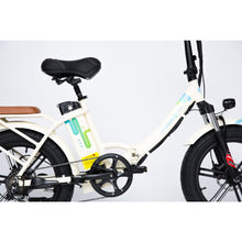 Load image into Gallery viewer, GreenBike Electric City PATH Folding E-Bike | Cream - 