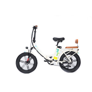 GreenBike Electric City PATH Folding E-Bike | Cream - 