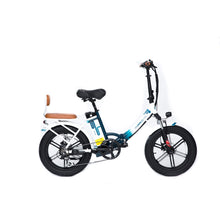 Load image into Gallery viewer, GreenBike Electric City PATH Folding E-Bike | White Blue - 