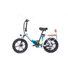 Load image into Gallery viewer, GreenBike Electric City PATH Folding E-Bike | White Blue - 