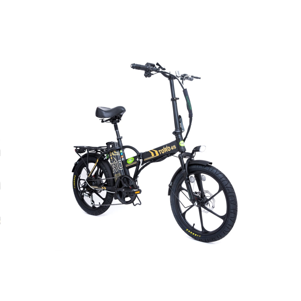 GreenBike Electric Toro E-Bike | Black Frame with Orange 