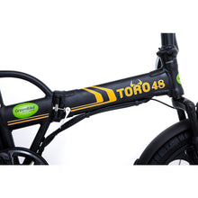 Load image into Gallery viewer, GreenBike Electric Toro E-Bike | Black Frame with Orange 