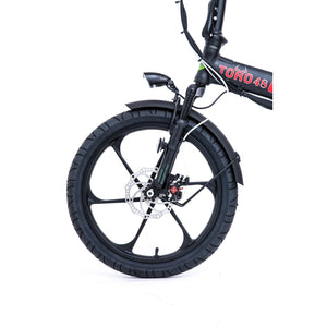 GreenBike Electric Toro E-Bike | Black Frame with Red Logo -