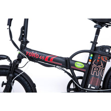 Load image into Gallery viewer, GreenBike Electric Toro E-Bike | Black Frame with Red Logo -