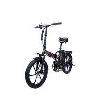 Load image into Gallery viewer, GreenBike Electric Toro E-Bike | Black Frame with Red Logo -