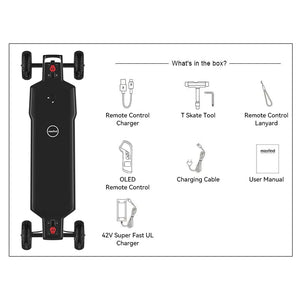 Maxfind FF Plus (Super Range) Electric Skateboard - Electric