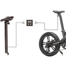 Load image into Gallery viewer, Qualisports Beluga Folding Electric Bike 500W Black/Gray - 