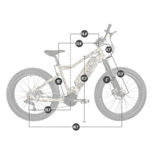 Load image into Gallery viewer, Rambo Nomad Fat Tire Electric Bike 750W Dimension