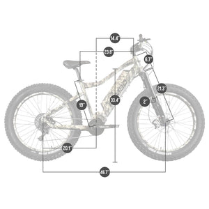 Rambo Rebel Fat Tire Electric Bike 1000W TrueTimber Viper Western Camo Sizing