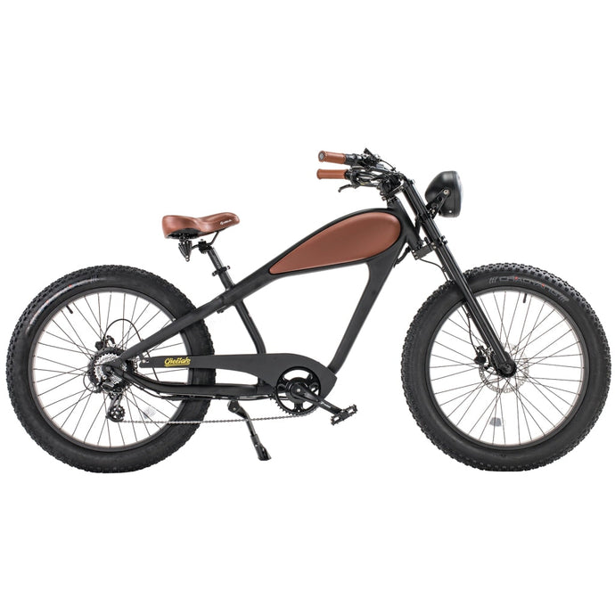 Revi Bikes Cheetah 48V 13Ah Electric Bike Black/Platinum 